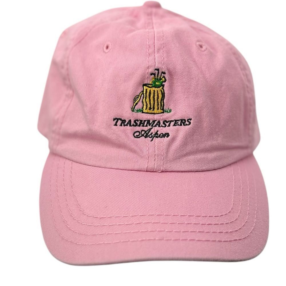 Trashmasters Aspen Colorado pink golf hat 100 percent cotton